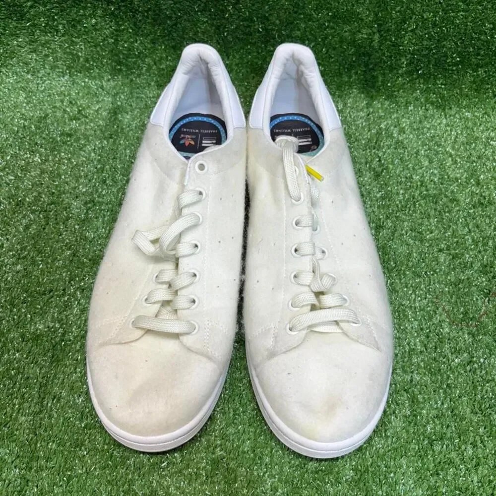 Adidas Men's White and Cream Trainers